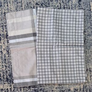 Cuddl Duds Gray Checkered Standard Pillowcase Set Of 2